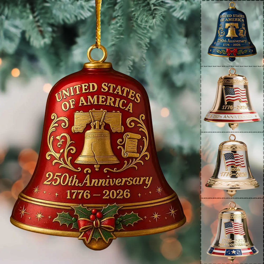 U.S. 250th Anniversary Edition - Vintage Liberty Bell Acrylic Ornament Nh00