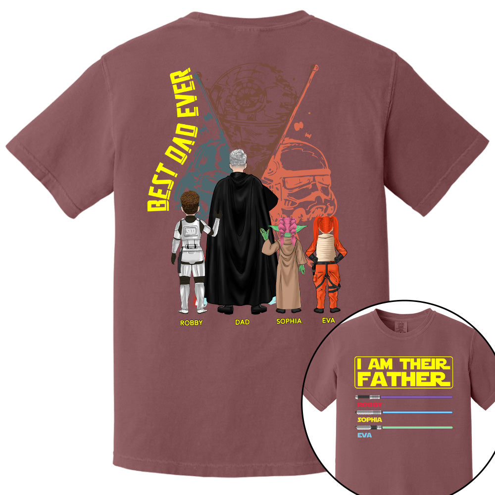 I Am Their Father Best Dad Ever, Personalized Shirt, Custom Father's Day Gift T1807 Pt99