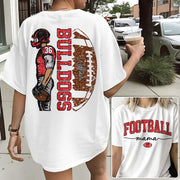 American Football Mom Team Shirt - Personalized Football Mom Shirts Na02 Li29