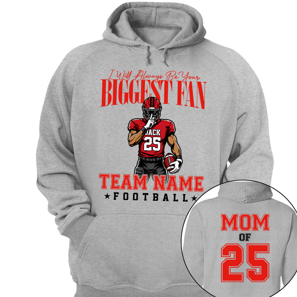 My Heart Is On That Filed Custom Football Mom Shirt L0411 VH01