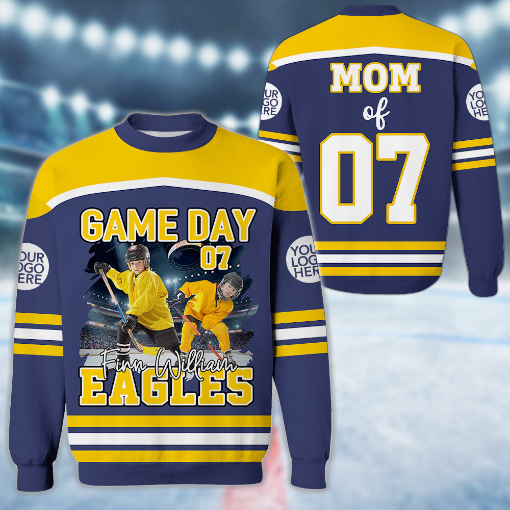 GameDay Ice Hockey Personalized Shirt Custom Photo And Team Name