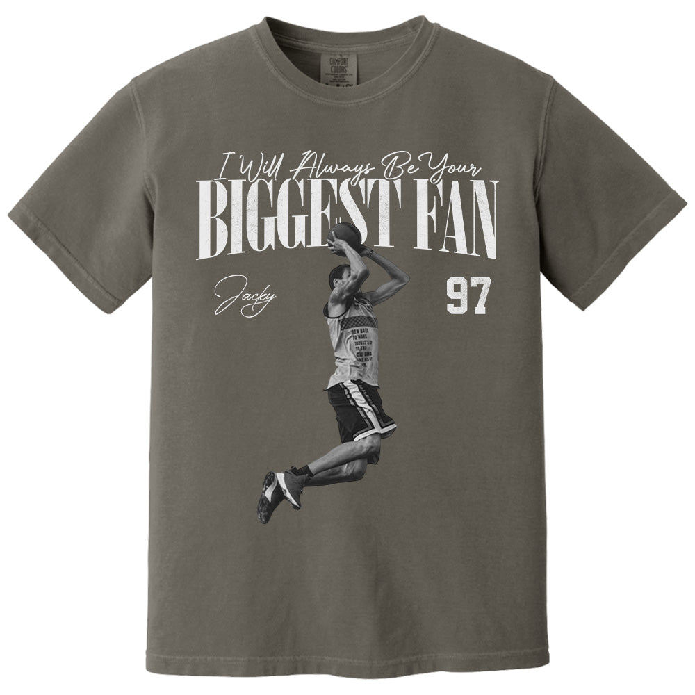 I'll Always Be Your Biggest Fan - Washed Tee Retro Bootleg Shirt For Basketball Players Pt99