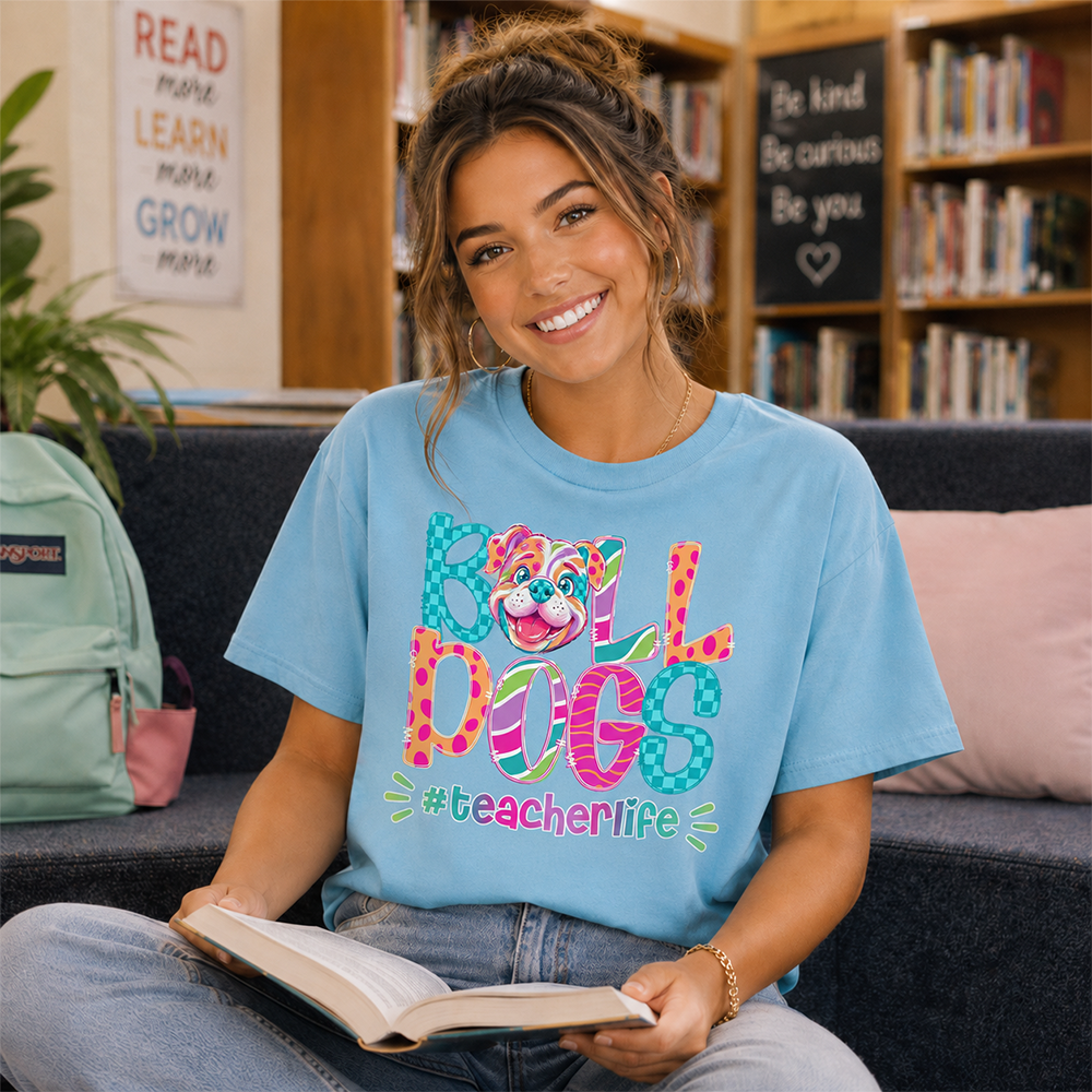 Personalized Mascot Spirit Shirt, Personalized School Spirit Tee, Colorful Team Name T-Shirt Hv01