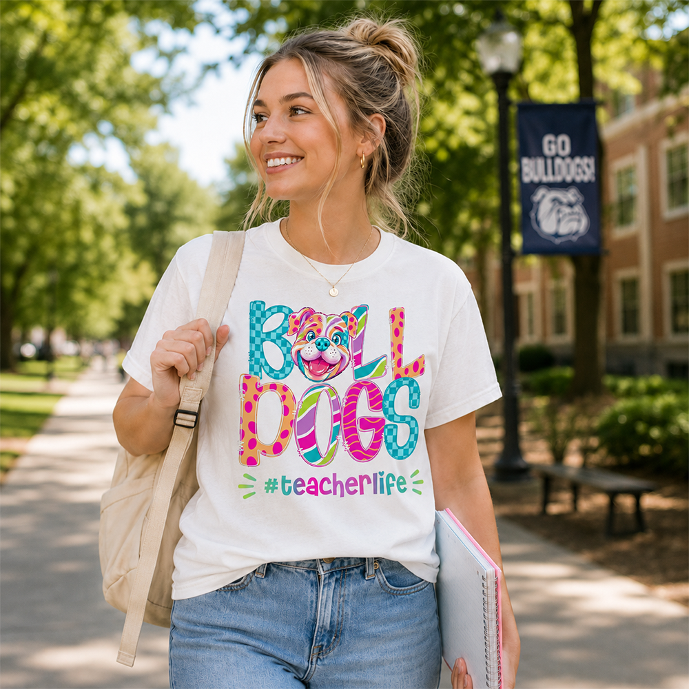 Personalized Mascot Spirit Shirt, Personalized School Spirit Tee, Colorful Team Name T-Shirt Hv01