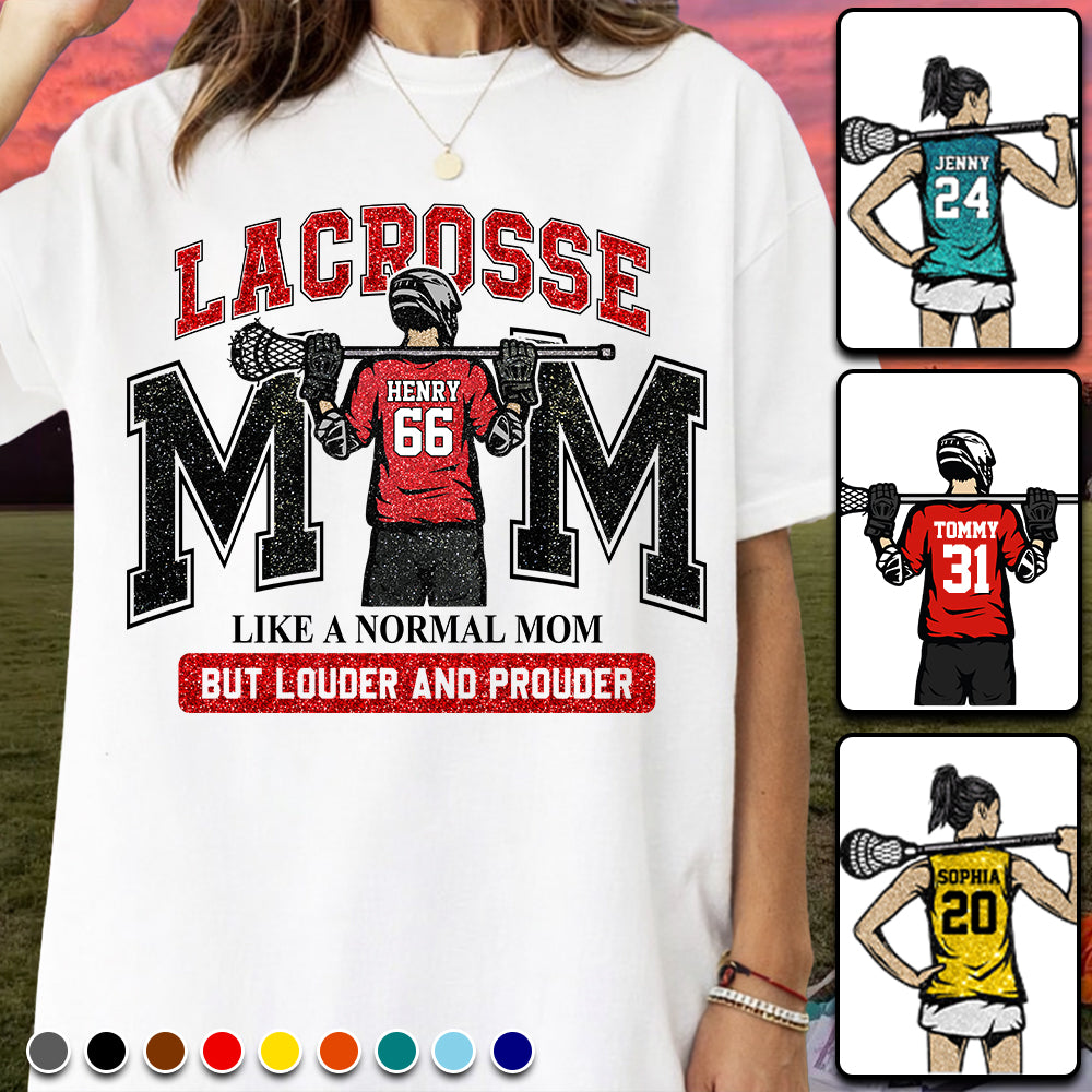Personalized Lacrosse Mom Shirt, Custom Lacrosse Sports Mom Nickname Shirt, Gift For Sports Family T1807 TH23