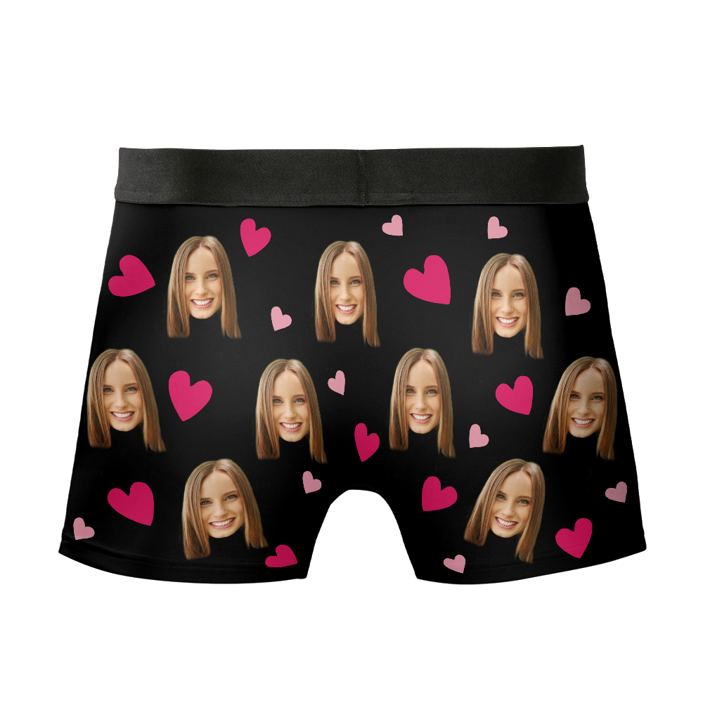 I Love You Always - Personalized Photo Men's Boxer Briefs