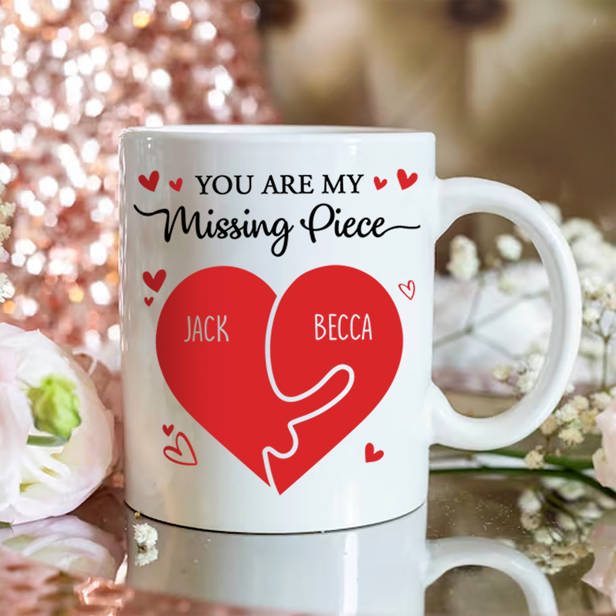 You Are My Missing Piece - Personalized Couple Mug Tu20