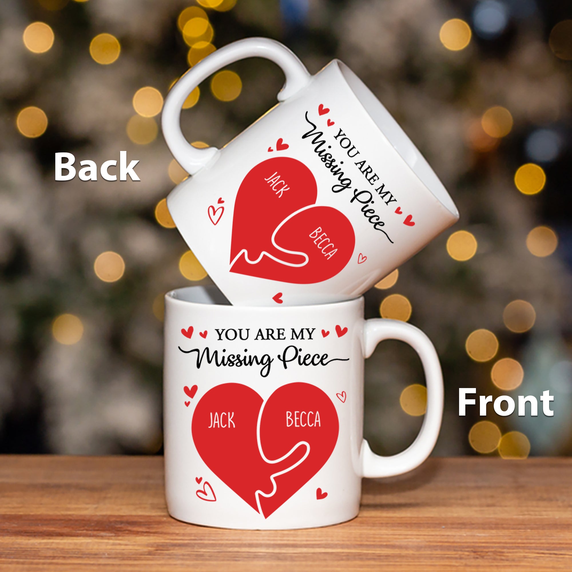 You Are My Missing Piece - Personalized Couple Mug Tu20