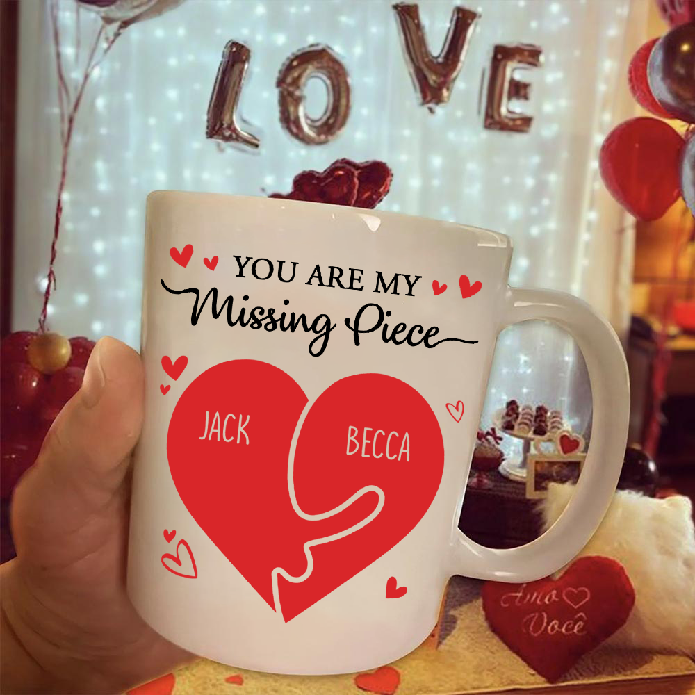 You Are My Missing Piece - Personalized Couple Mug Tu20