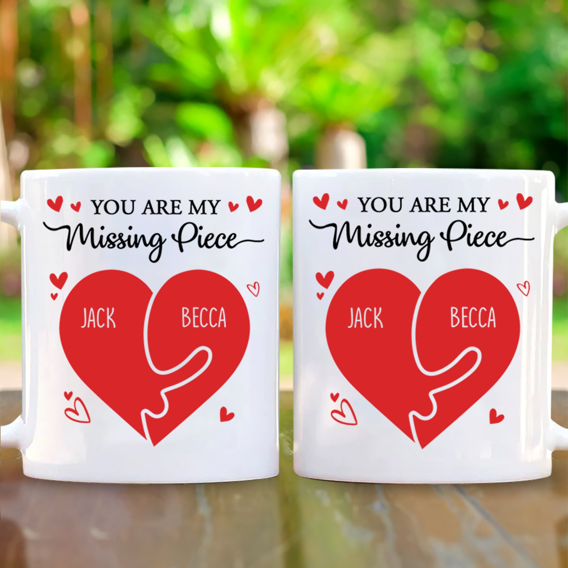 You Are My Missing Piece - Personalized Couple Mug Tu20