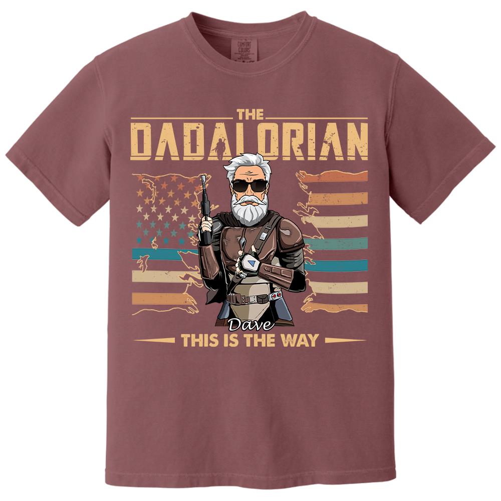 The Dadalorian This Is The Way - Personalized Shirt For Dad, Grandpa, Gift For Father's Day A2110 Hv01
