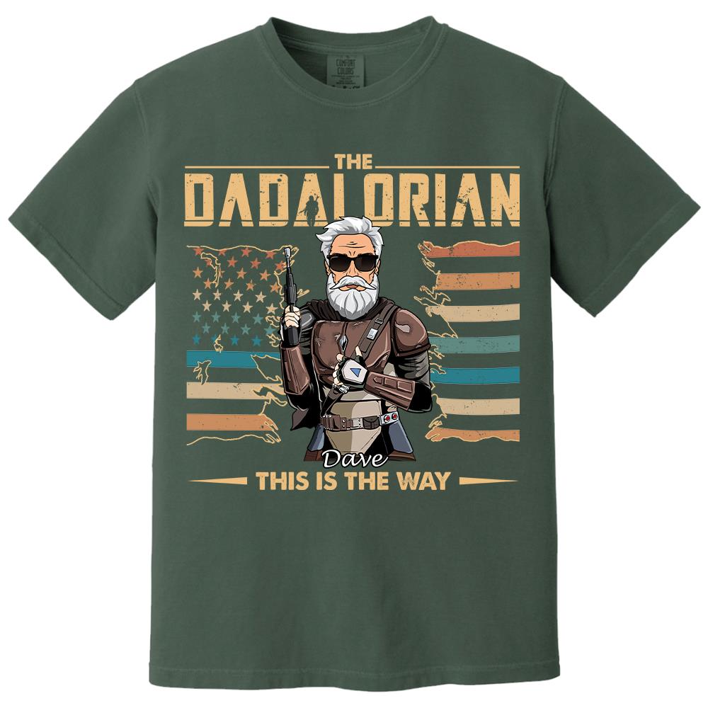 The Dadalorian This Is The Way - Personalized Shirt For Dad, Grandpa, Gift For Father's Day A2110 Hv01