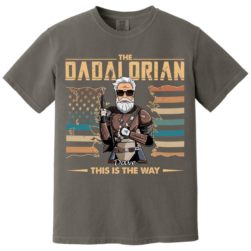 The Dadalorian This Is The Way - Personalized Shirt For Dad, Grandpa, Gift For Father's Day A2110 Hv01