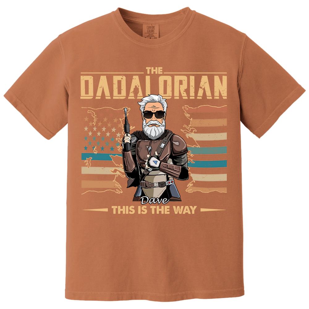 The Dadalorian This Is The Way - Personalized Shirt For Dad, Grandpa, Gift For Father's Day A2110 Hv01