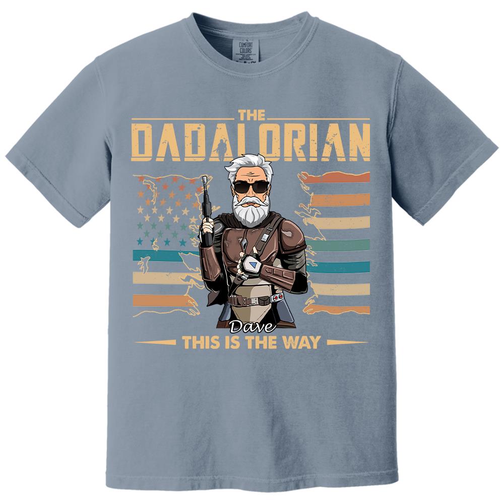 The Dadalorian This Is The Way - Personalized Shirt For Dad, Grandpa, Gift For Father's Day A2110 Hv01