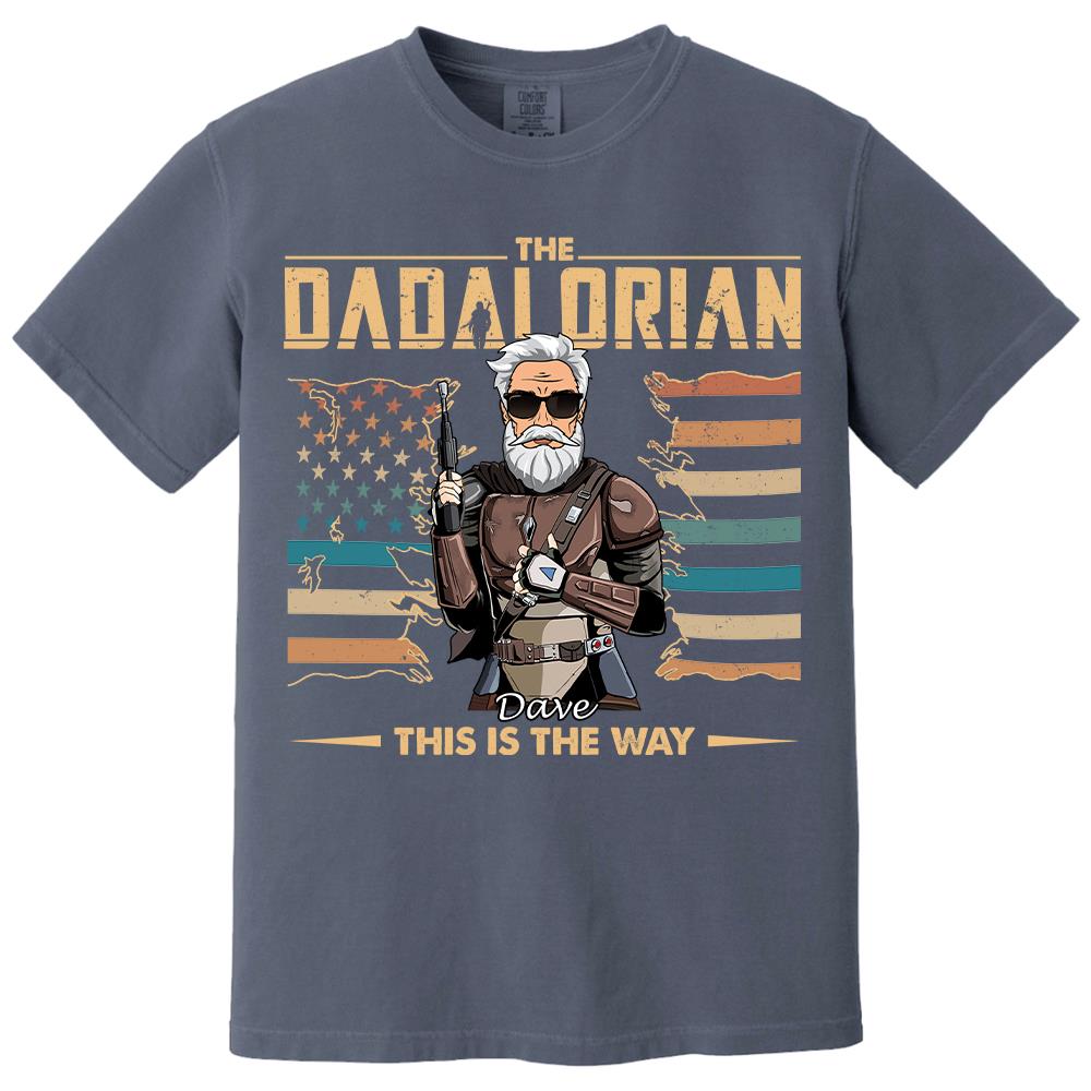The Dadalorian This Is The Way - Personalized Shirt For Dad, Grandpa, Gift For Father's Day A2110 Hv01