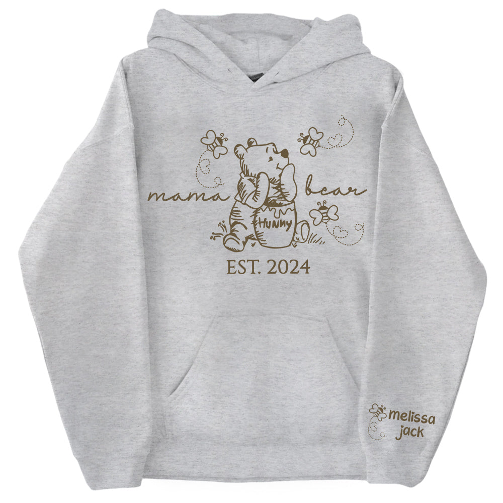 Custom Mama Bear Est And Grandkids Shirts Pt99