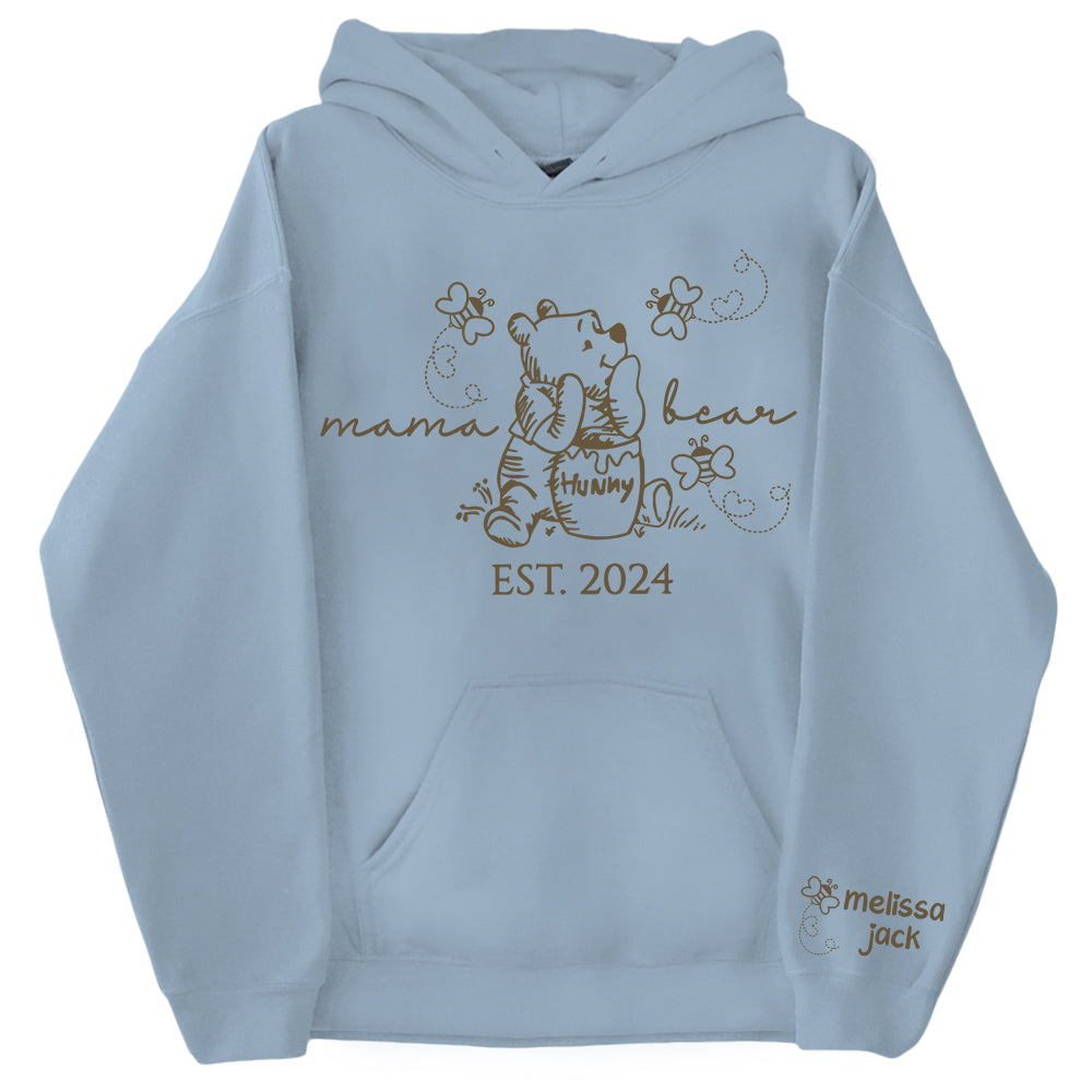 Custom Mama Bear Est And Grandkids Shirts Pt99