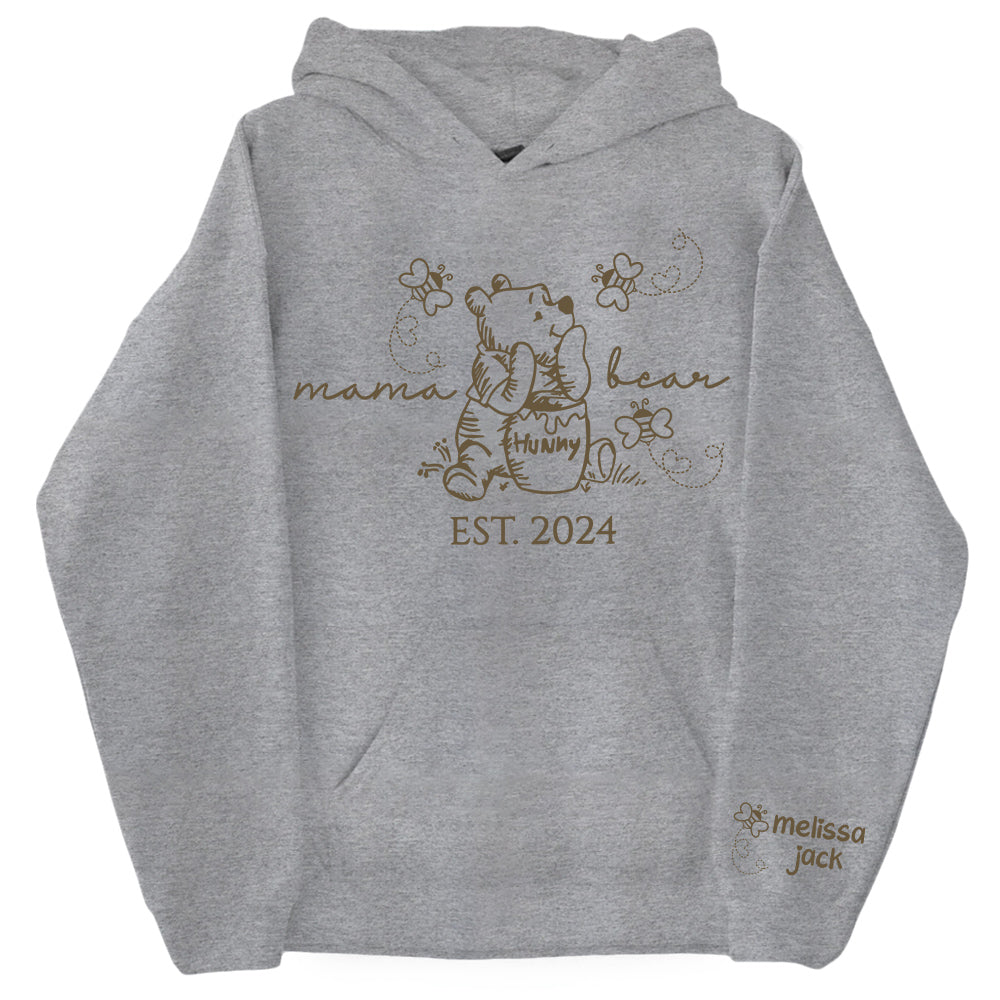 Custom Mama Bear Est And Grandkids Shirts Pt99