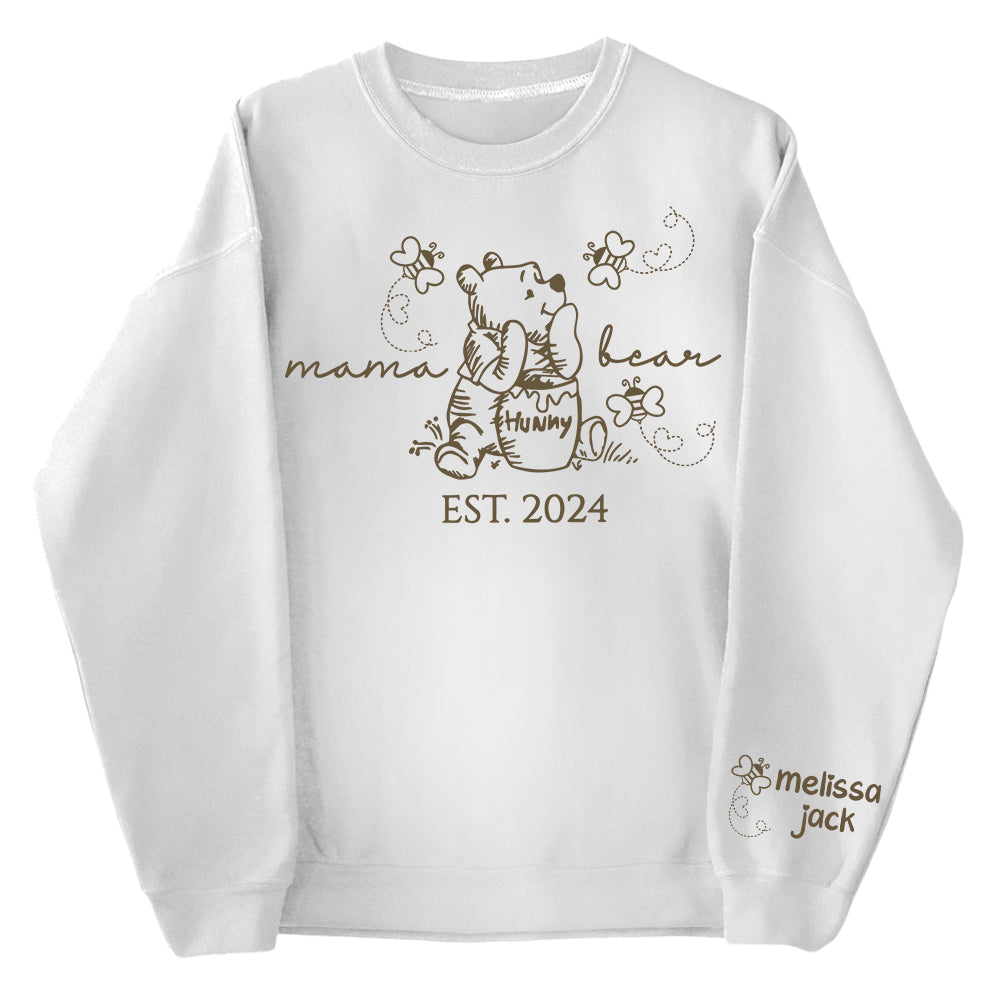 Custom Mama Bear Est And Grandkids Shirts Pt99