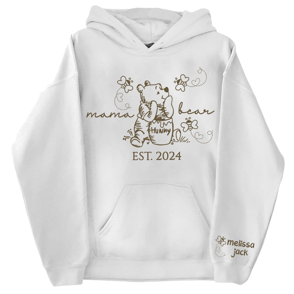Custom Mama Bear Est And Grandkids Shirts Pt99