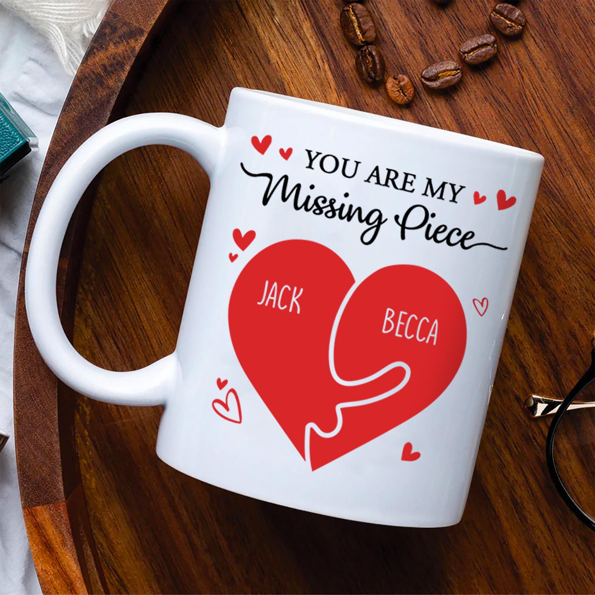 You Are My Missing Piece - Personalized Couple Mug Tu20