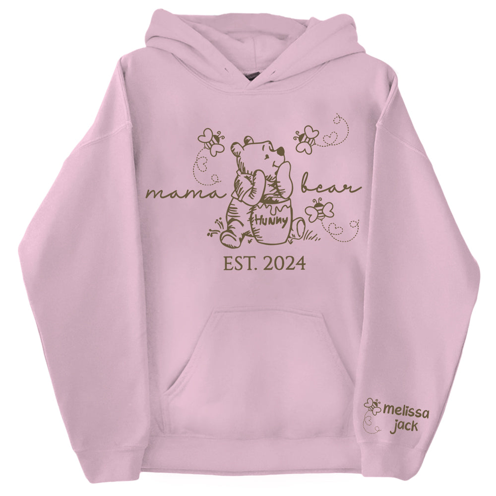 Custom Mama Bear Est And Grandkids Shirts Pt99