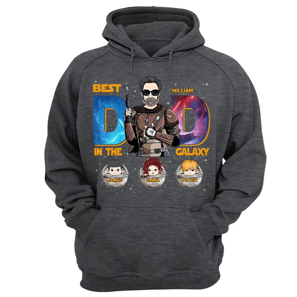 Best Dad In The Galaxy - Personalized Shirt Gift For Dad DO98