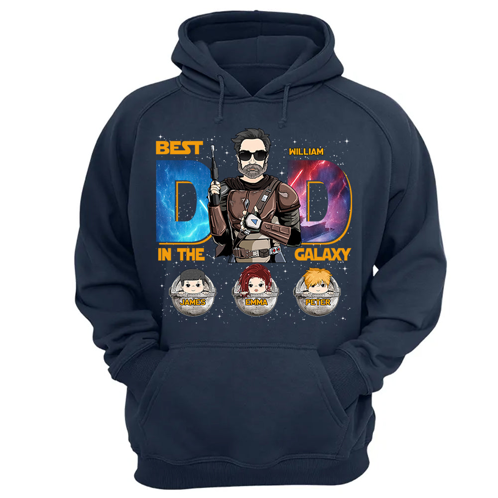 Best Dad In The Galaxy - Personalized Shirt Gift For Dad DO98