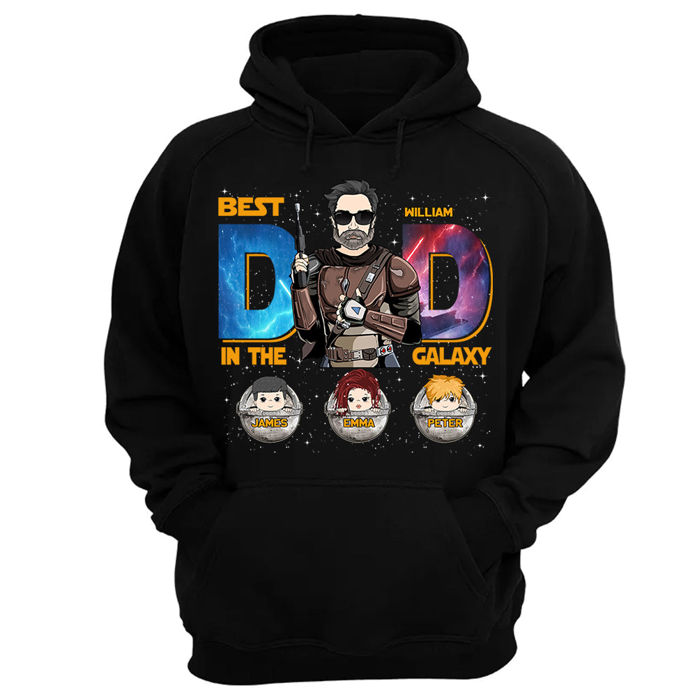 Best Dad In The Galaxy - Personalized Shirt Gift For Dad DO98