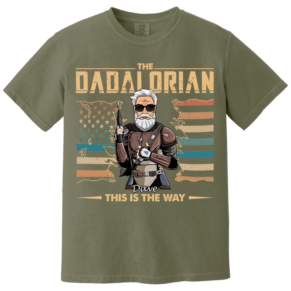 The Dadalorian This Is The Way - Personalized Shirt For Dad, Grandpa, Gift For Father's Day A2110 Hv01