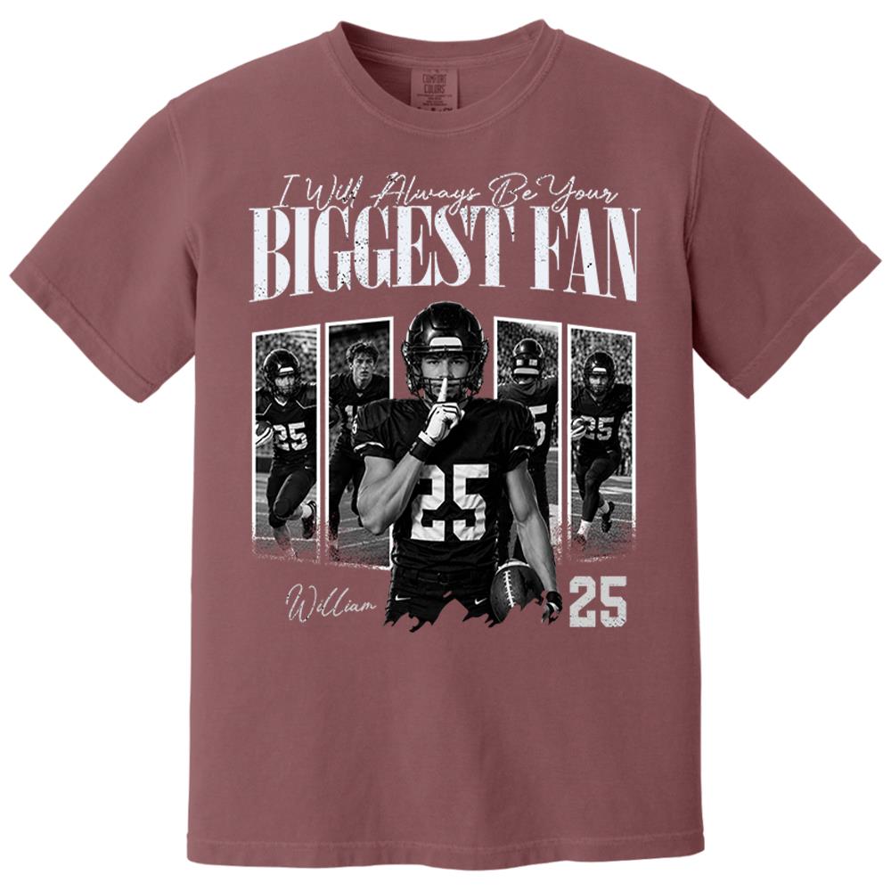 Custom Photo I'll Always Be Your Biggest Fan Football Mom Gift Idea L0411