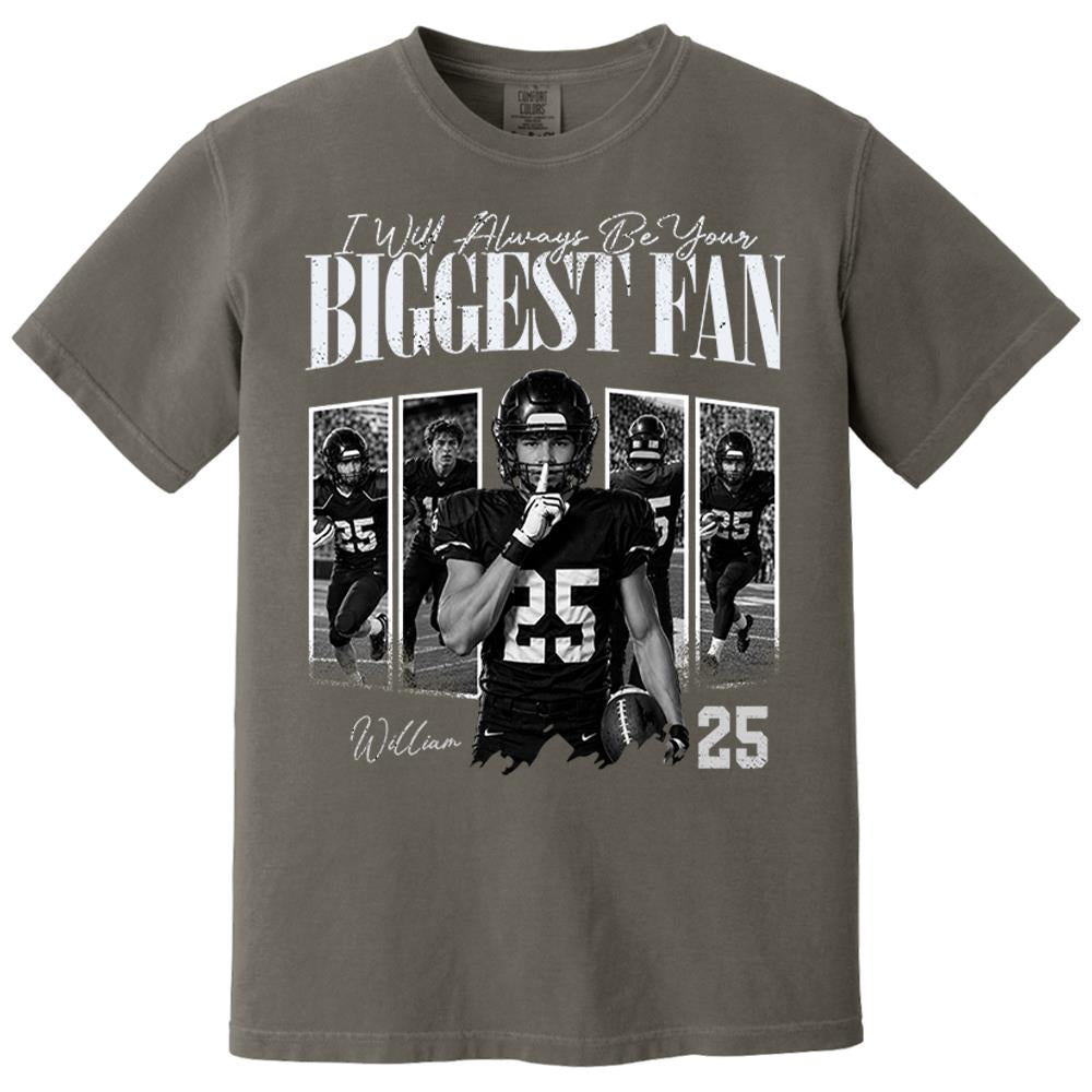 Custom Photo I'll Always Be Your Biggest Fan Football Mom Gift Idea L0411