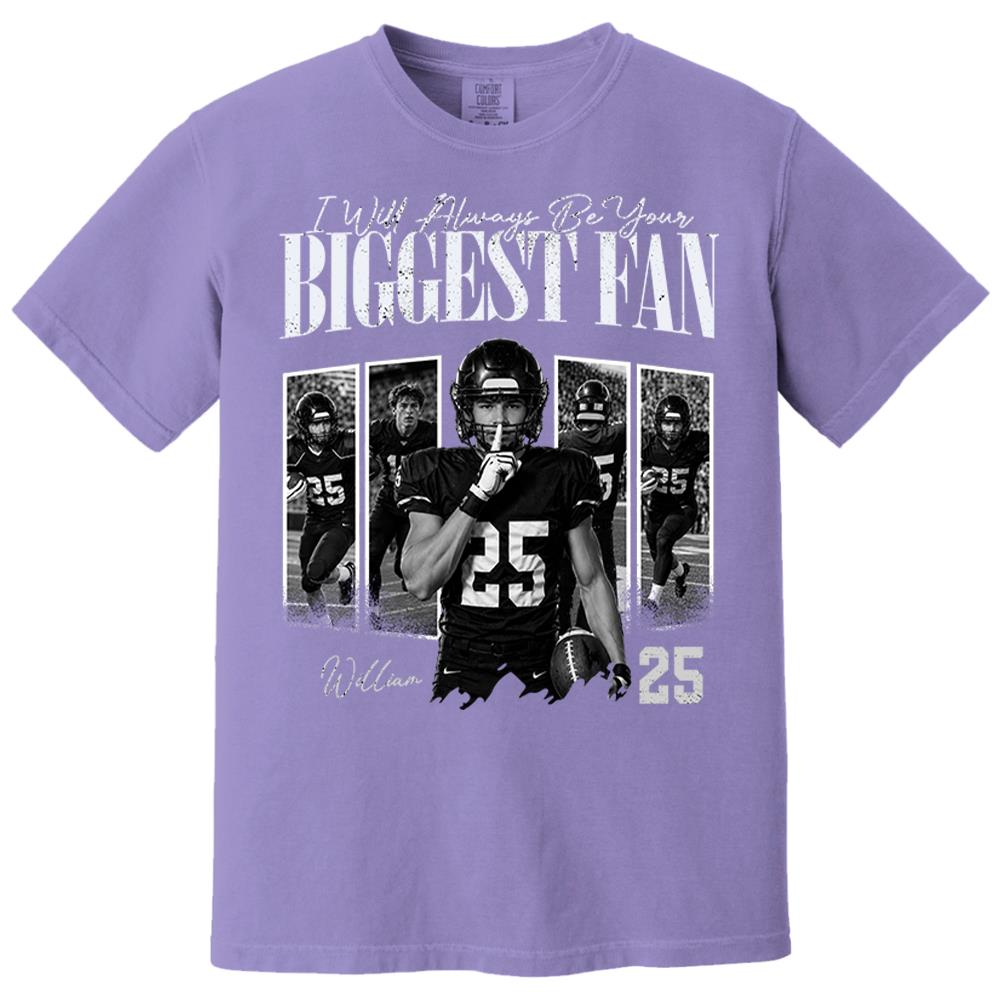 Custom Photo I'll Always Be Your Biggest Fan Football Mom Gift Idea L0411
