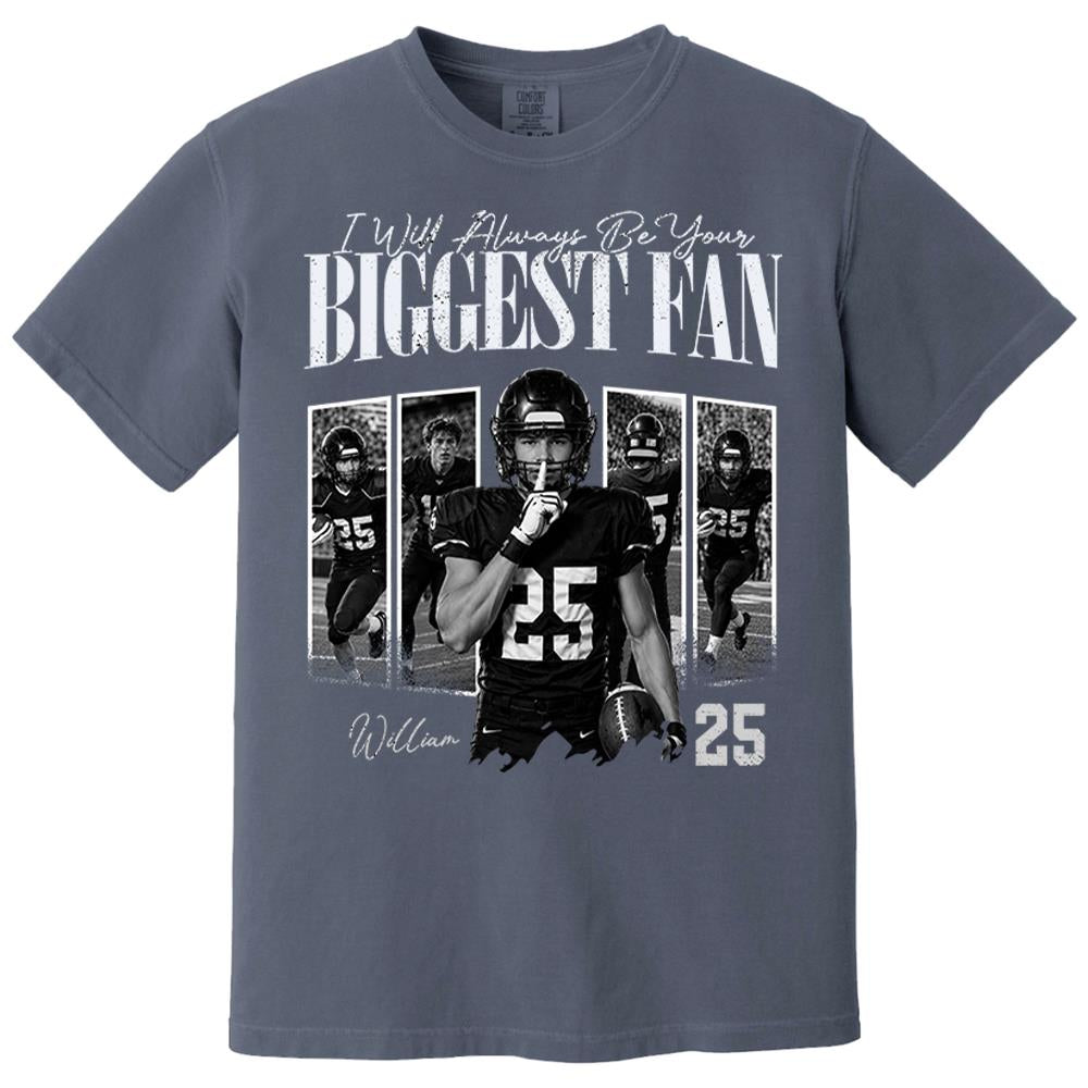 Custom Photo I'll Always Be Your Biggest Fan Football Mom Gift Idea L0411