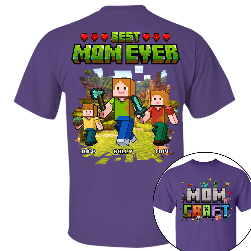 MomCraft - Best Mom Ever -Personalized Shirt  - Gift For Mom, Mother's Day T1807 T24