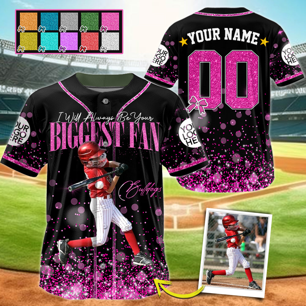 Custom Photo Baseball Game Day - Personalized Baseball Jersey - Gift for Baseball Family A2110