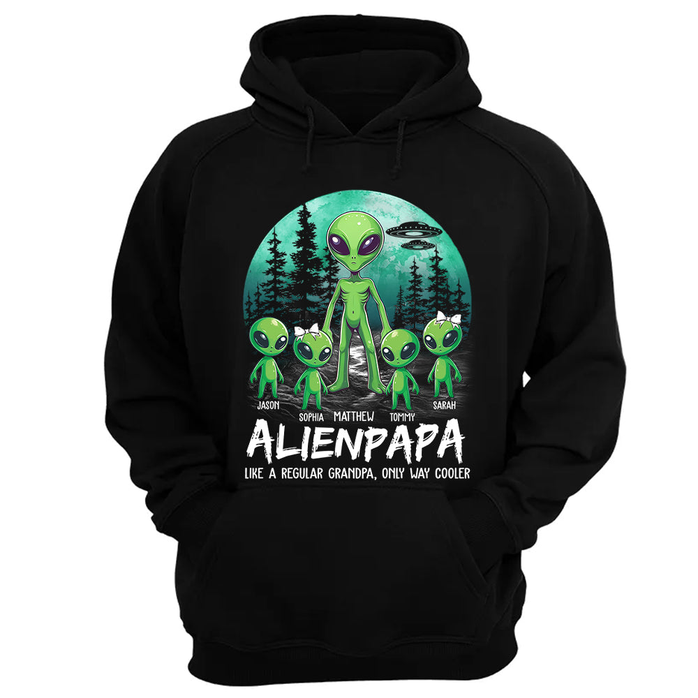 Personalized Alien Dad Like A Regular Dad Only Way Cooler Shirt Gift For Dad