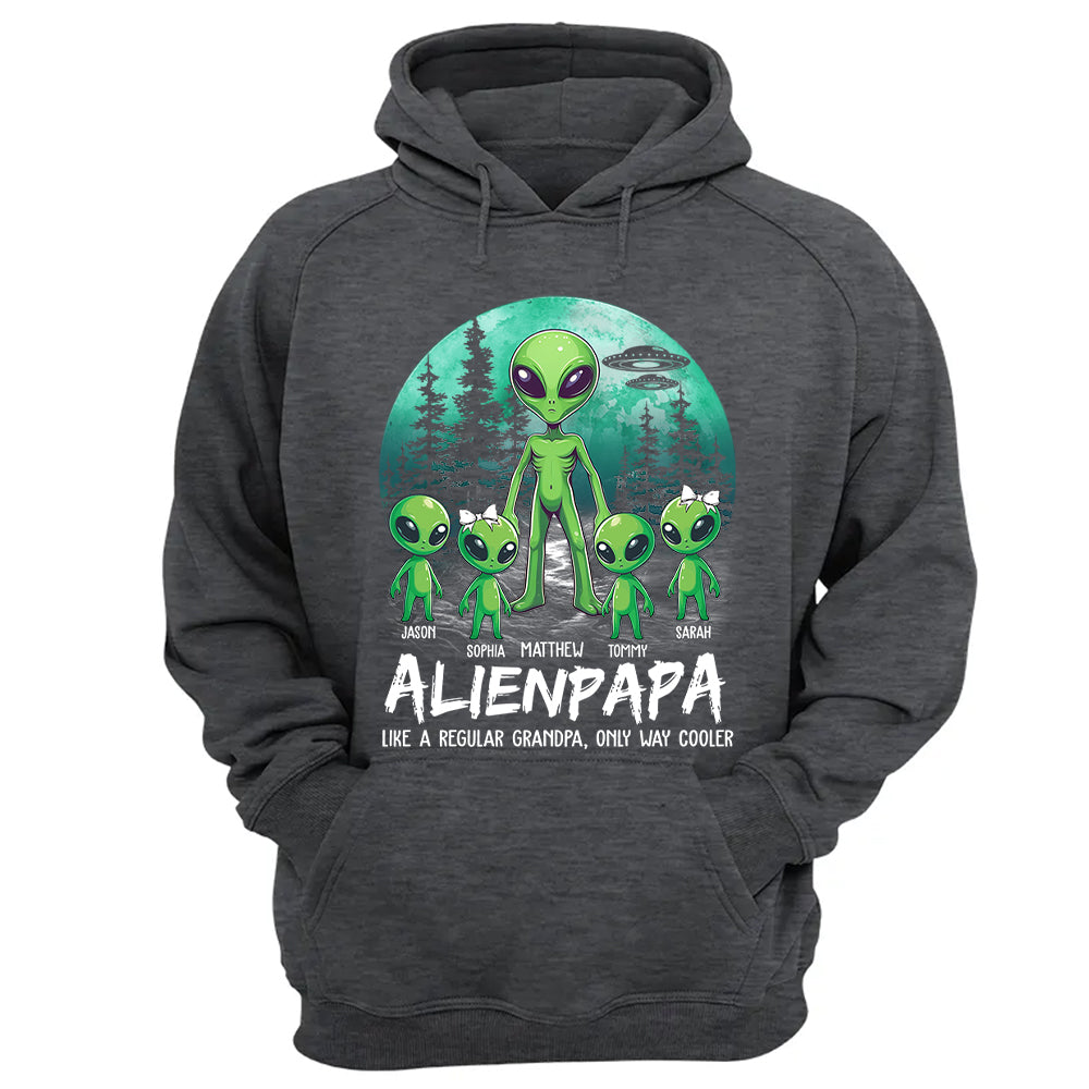 Personalized Alien Dad Like A Regular Dad Only Way Cooler Shirt Gift For Dad