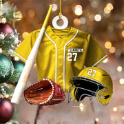 Personalized Baseball Uniform Ornament - Gifts For Baseball Lovers A2110 Pt99