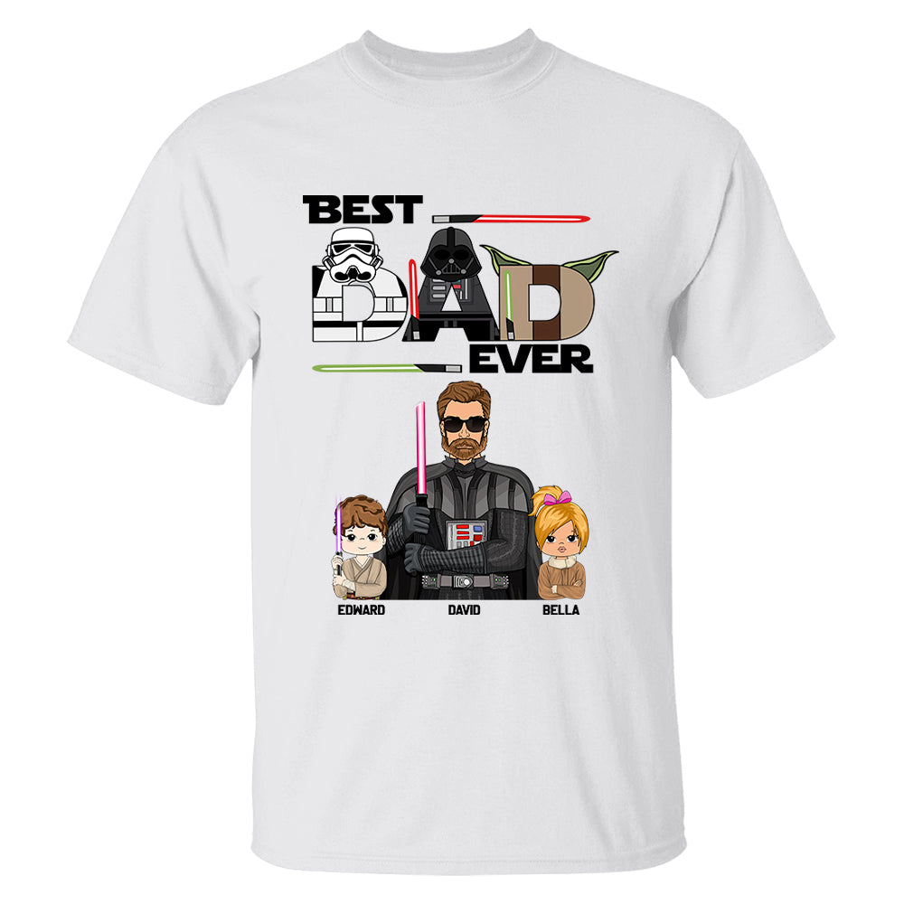 Personalized Best Dad Ever Shirt Gift For Dad - Custom Father's Day Gift Vr2