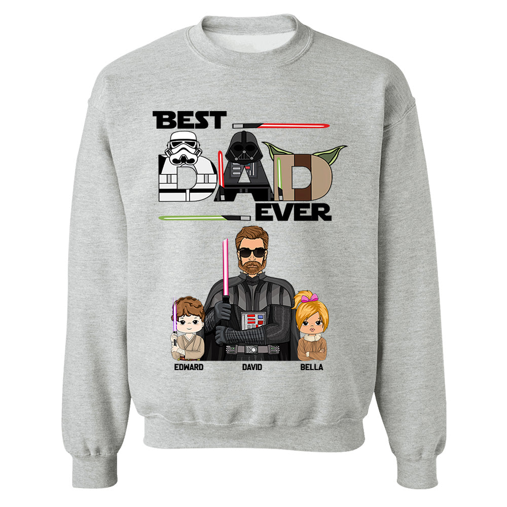 Personalized Best Dad Ever Shirt Gift For Dad - Custom Father's Day Gift Vr2