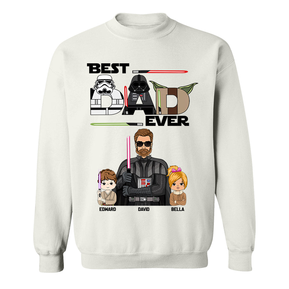 Personalized Best Dad Ever Shirt Gift For Dad - Custom Father's Day Gift Vr2
