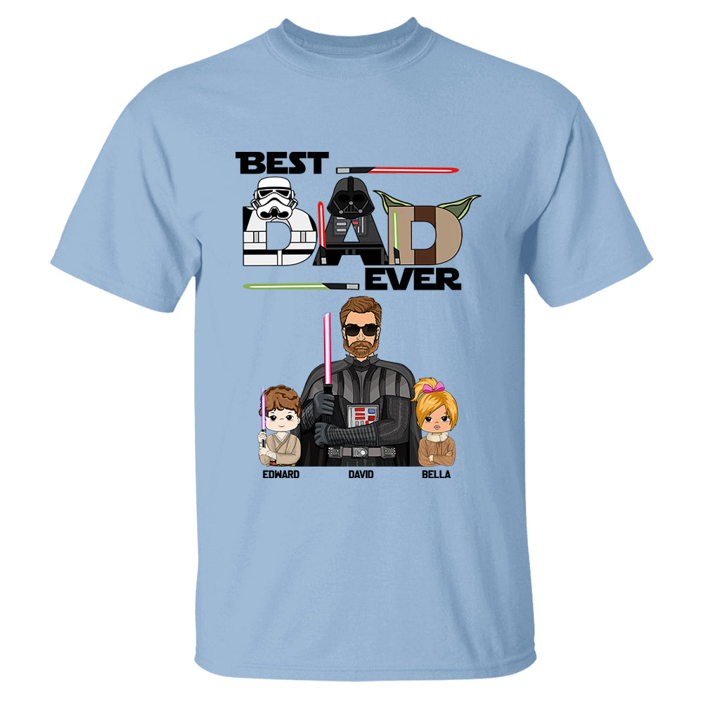 Personalized Best Dad Ever Shirt Gift For Dad - Custom Father's Day Gift Vr2