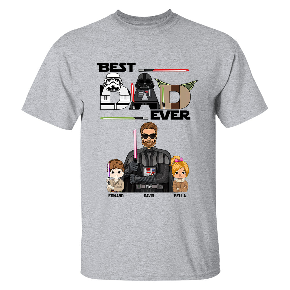 Personalized Best Dad Ever Shirt Gift For Dad - Custom Father's Day Gift Vr2