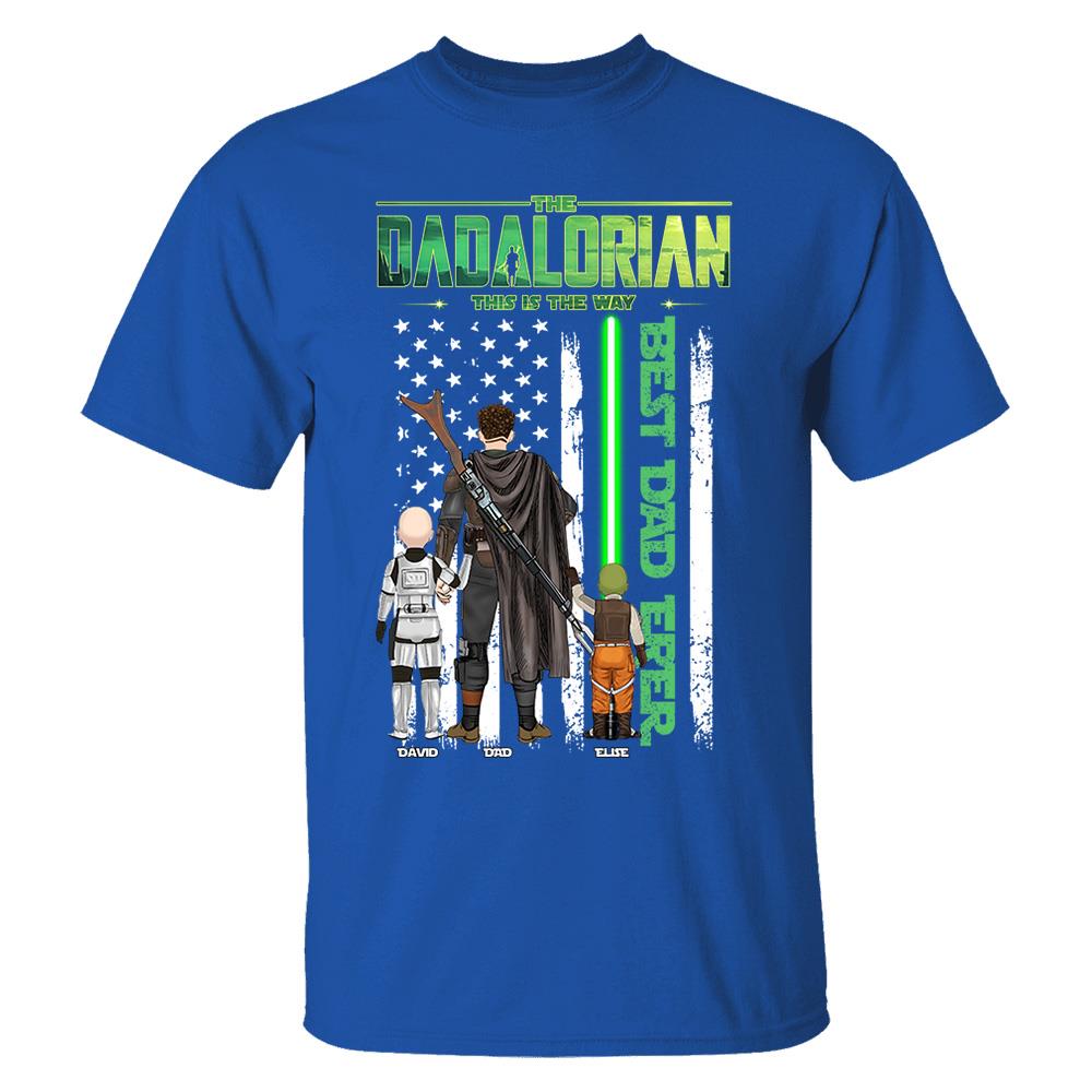 The Dadalorian This Is The Way Shirt Personalized Gift For Dad, Father's Day L0411 Nh00