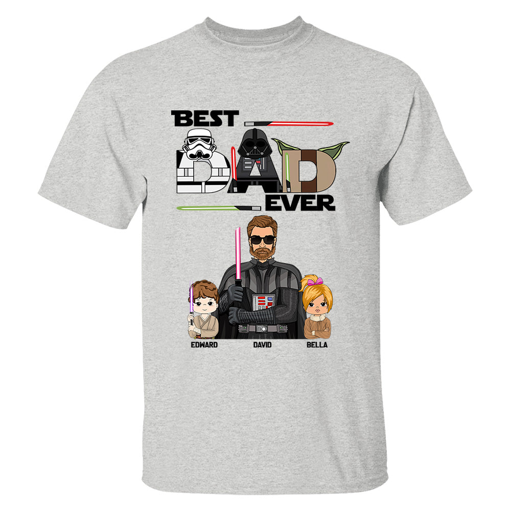 Personalized Best Dad Ever Shirt Gift For Dad - Custom Father's Day Gift Vr2
