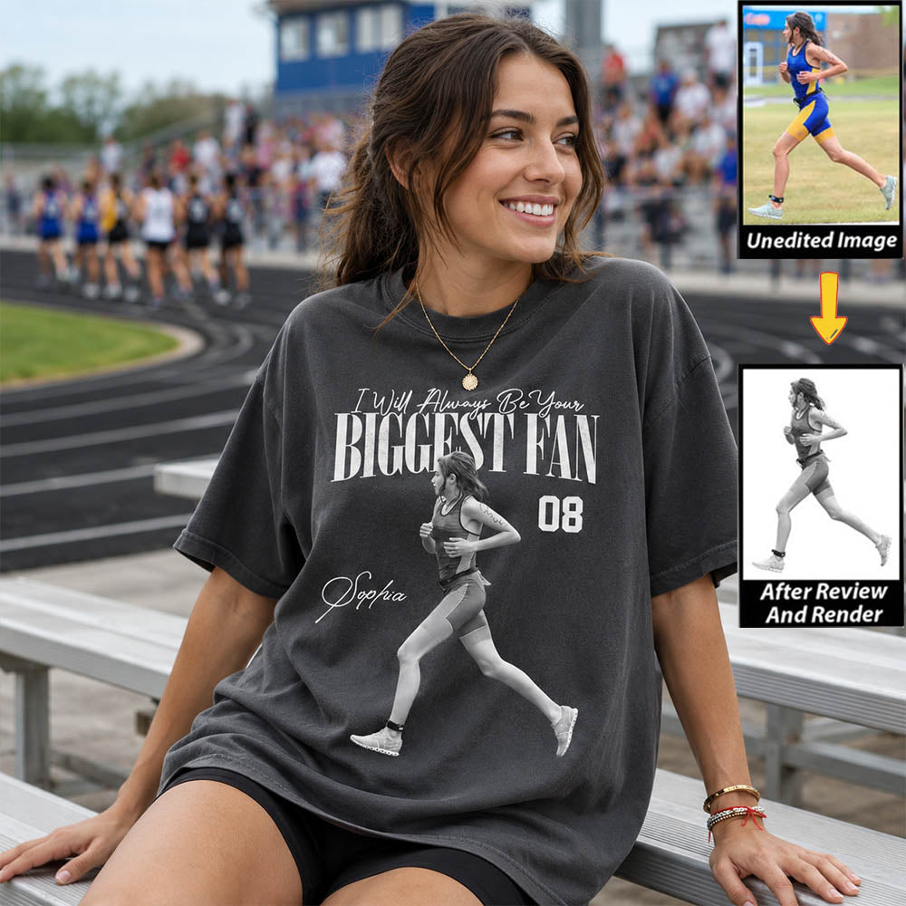 I'll Always Be Your Biggest Fan - Washed Tee Retro Bootleg Shirt For Runner T1807