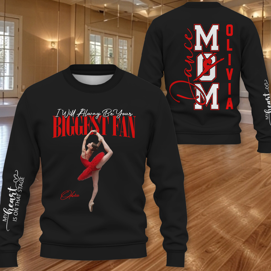 Dance Mom - My Heart Is On That Stage - Personalized Shirt Gift For Dance Lovers T1807