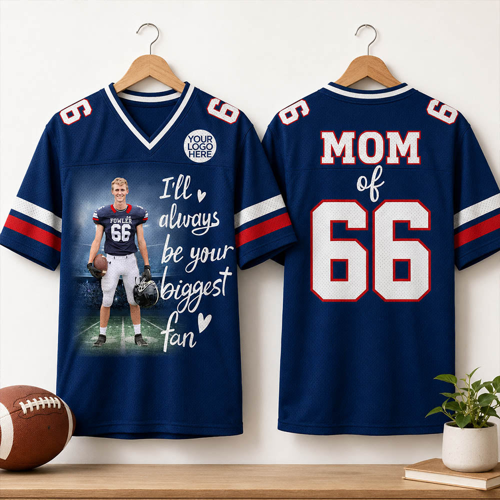 Custom Photo Football Game Day Football Jersey Gift For Football Lovers - Personalized Gift For Football Player K1702